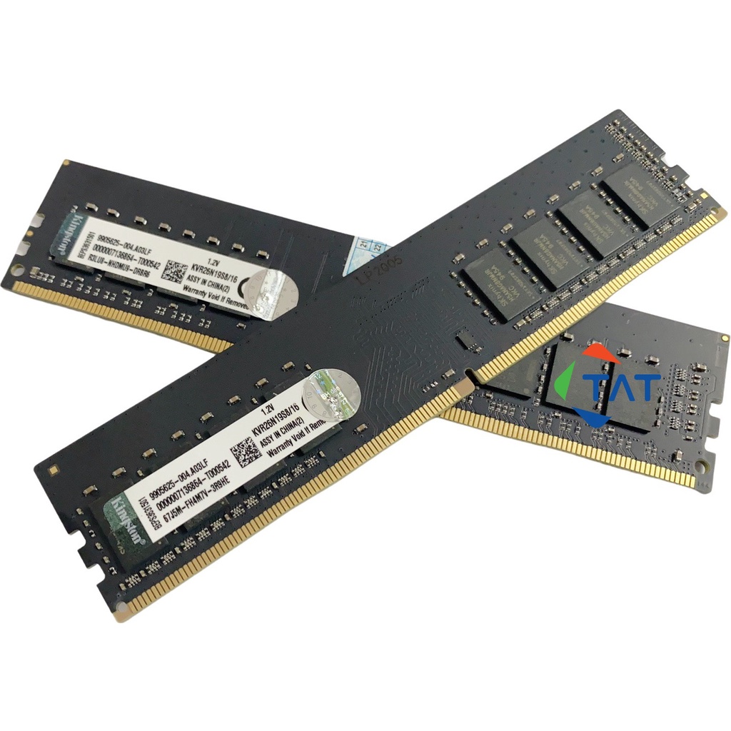Ram Kingston 16GB DDR4 2666MHz Dùng cho Máy Tính Để Bàn PC Desktop - Bảo hành 3 năm 1 đổi 1