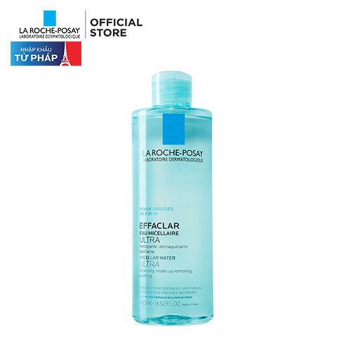 La Roche-Posay Nước làm sạch sâu tẩy trang cho da dầu nhạy cảm Micellar Water Ultra 400ml (XT)