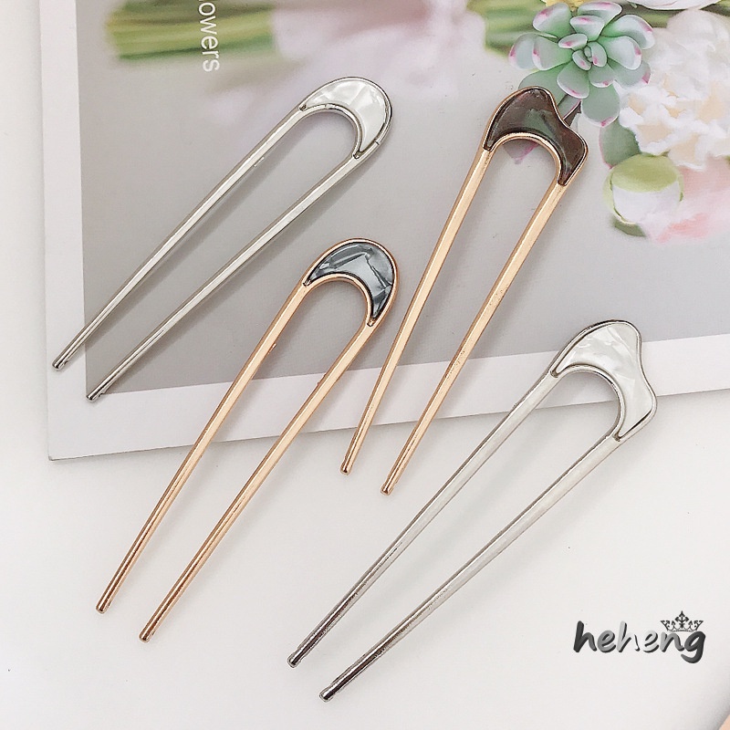 Trâm Cài Tóc Chữ U Bằng Hợp Kim Phong Cách Nhật Bản Cổ Điển Dành Cho Nữ