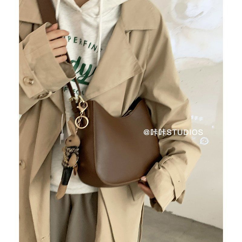 Túi đeo chéo/ đeo một bên vai đa năng thời trang retro kiểu Pháp cho nữ
