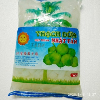 Thạch dừa gói 1kg - dùng món chè trái cây, sâm bổ lượng