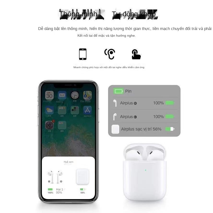 và tính năng giảm tiếng ồn chủ động thực sự của Apple Roda 2 Tai nghe bluetooth không dây thế hệ thứ 3 Huaqiang North