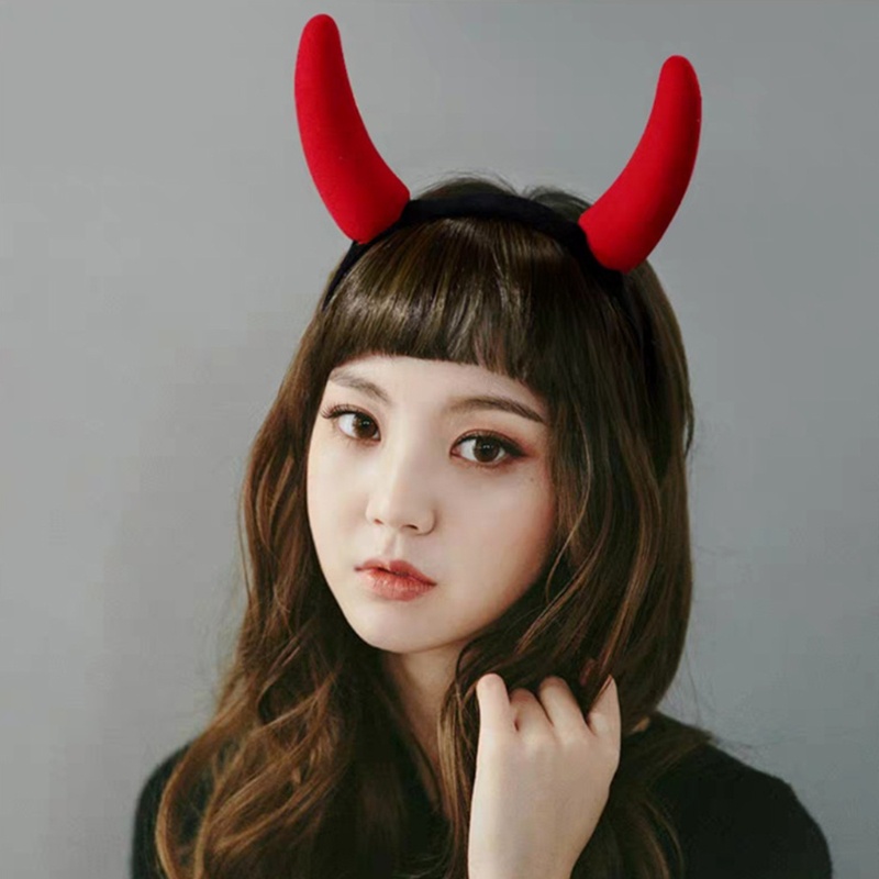 Băng Đô Cài Tóc Rửa Mặt Trang Điểm Rửa Mặt Hình Sừng Bò Ox Devil Hoạt Hình Vui Nhộn Mới Lạ xiangbao