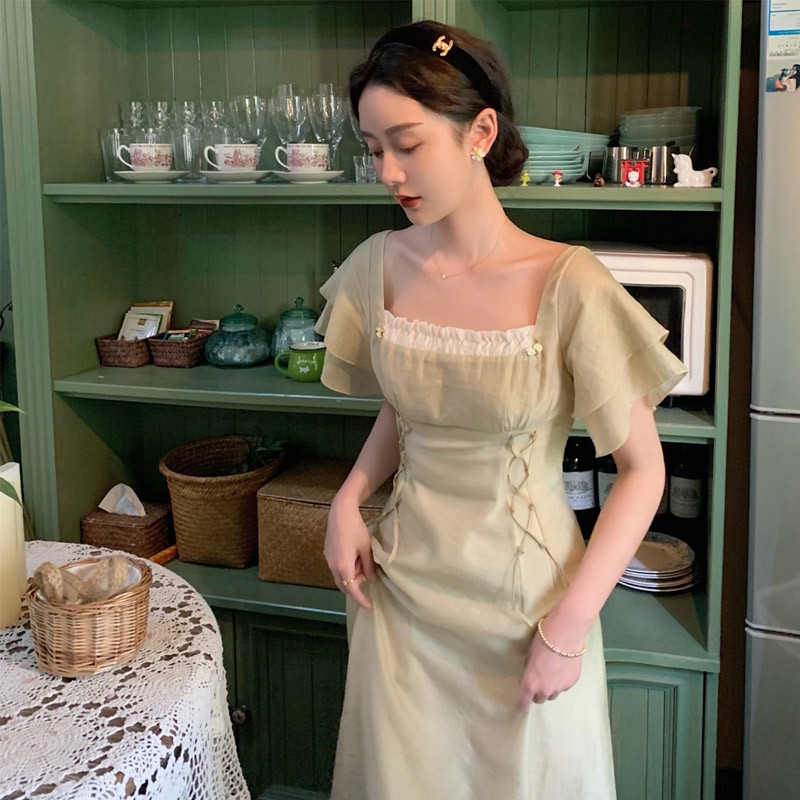 🍏🍎Đầm Tiểu Thư Phong Cách Pháp Nhẹ Nhàng🍏🍎