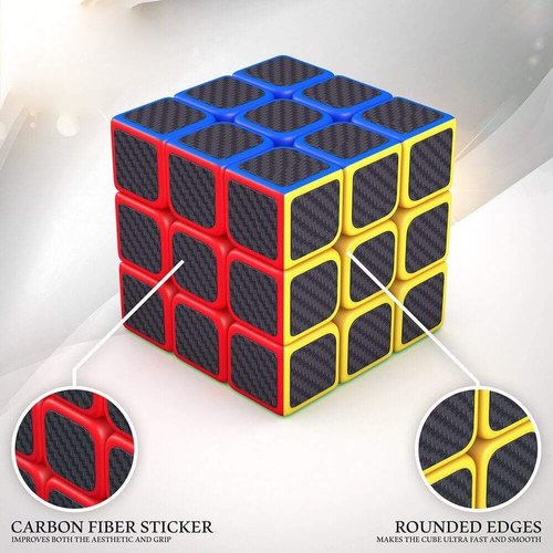 Đồ chơi trí tuệ Khối Rubik 3x3 Carbon MoYu MeiLong - Đồ Chơi Rubic Cacbon 2 Tầng 3x3x3