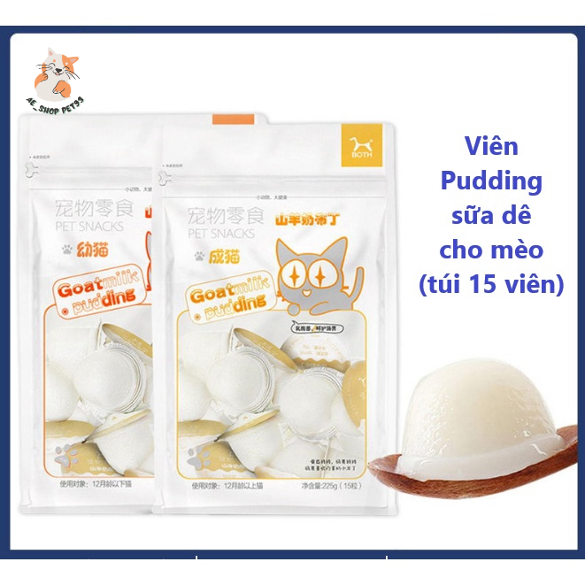 THẠCH SỮA DÊ PUDDING DÀNH CHO CHÓ MÈO - TREAT THƯỞNG
