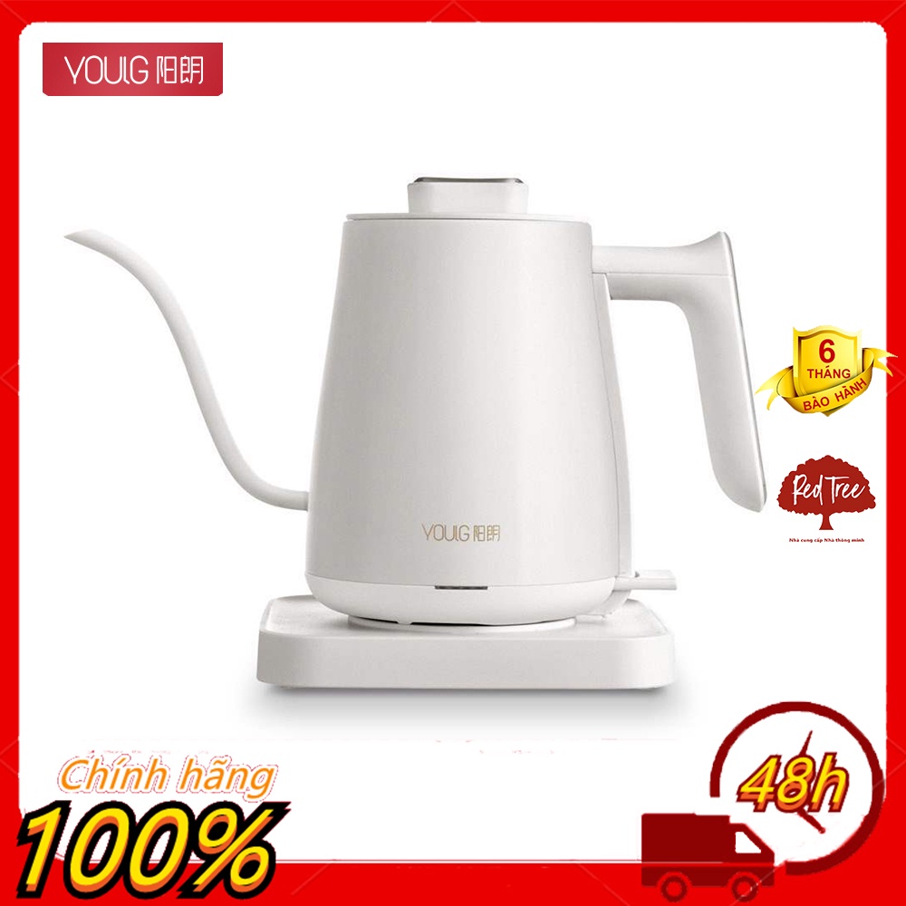Ấm đun nước Youlg tự động điều khiển nhiệt độ chạy bằng điện，Bình pha cà phê, ấm trà