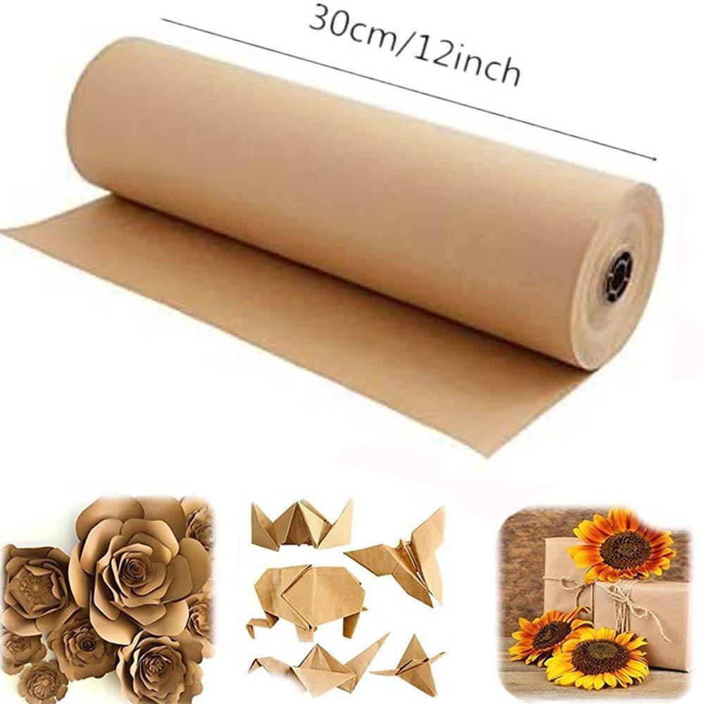 IVORY Cuộn Giấy Kraft Màu Nâu Dùng Gói Quà / Trang Trí Tiệc Cưới / Sinh Nhật DIY