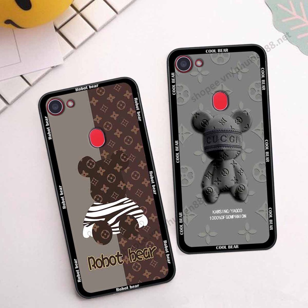 Ốp Oppo F5 / F5 Youth / F7 bear, k@ws thương hiệu phong cách ốp lưng thời trang cao cấp