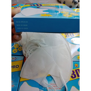 1 hộp Khẩu trang 3D Hafapro