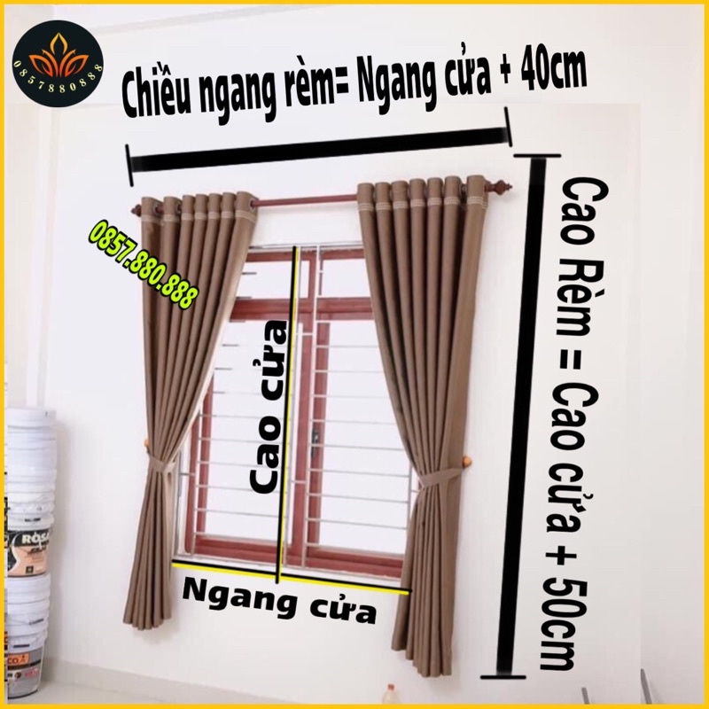 Rèm vải cao cấp , Rèm phòng ngủ, Rèm vải gấm che nắng 99% p24-9-125k