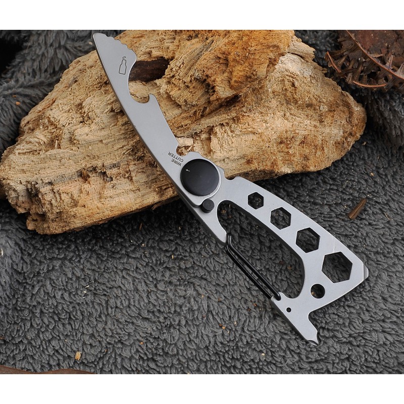 [ EDC 08 ] Móc khóa đa năng bằng thép không gỉ