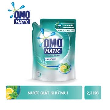 Nước giặt OMO Matic Khử Mùi túi 2.3kg