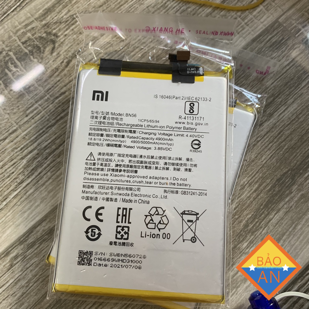 pin redmi 9A / 9C PIN ZIN ĐẸP MÃ BN56