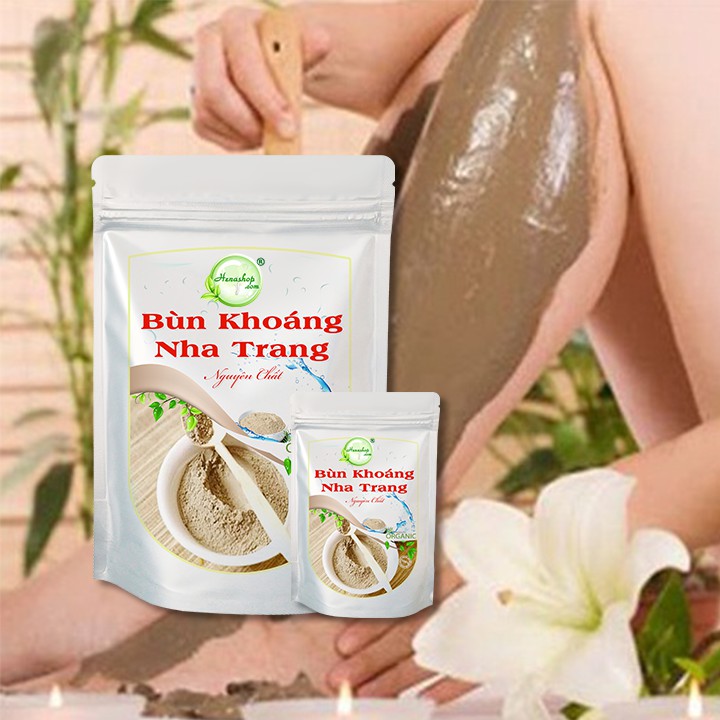 Bùn Khoáng Nha Trang Henashop Cung cấp khoáng chất Làm sạch da Giảm nhờn Căng mịn