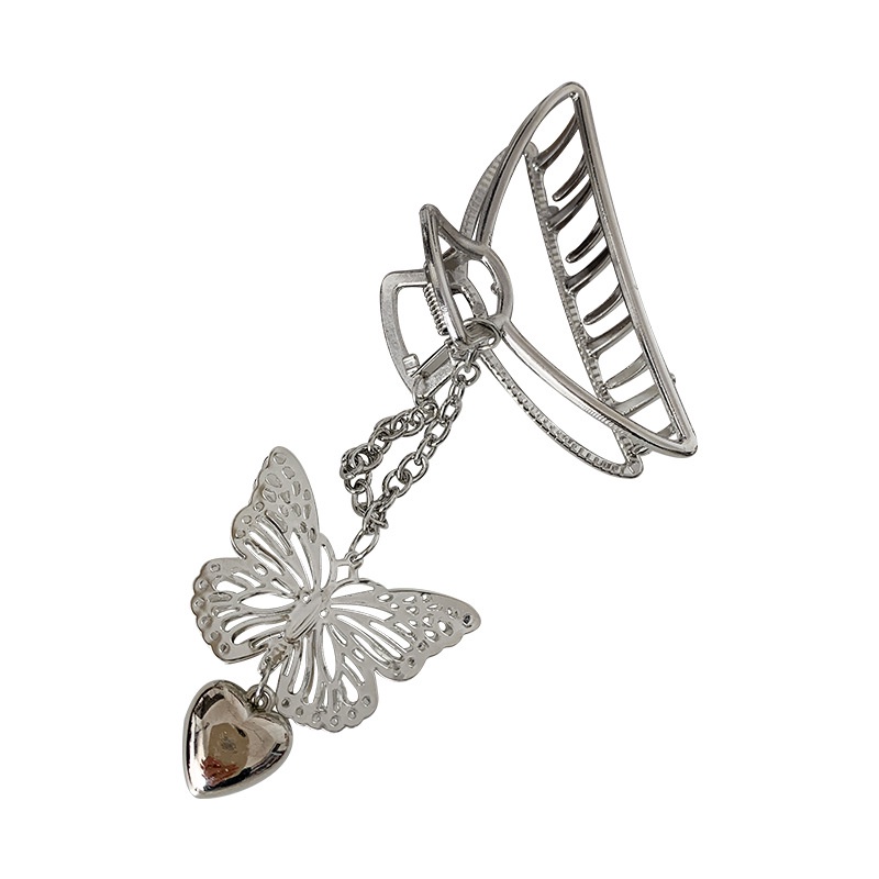 Kẹp Tóc Kim Loại Mặt Hình Bướm Phong Cách Hàn Quốc