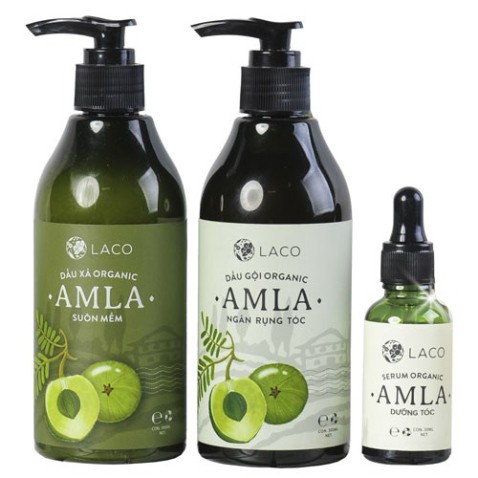 Bộ Sản Phẩm Dầu gội Organic Amla – Chăm sóc tóc bóng mượt