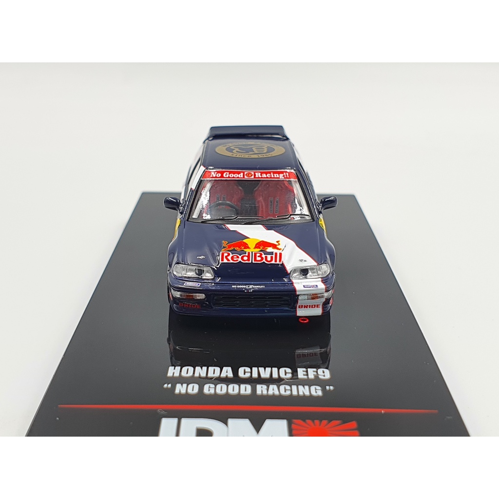 Xe Mô Hình Honda Civic EF9 &quot;No Good Racing&quot; Tỉ lệ 1:64 Hãng sản xuất Inno Model ( Xanh Redbull )