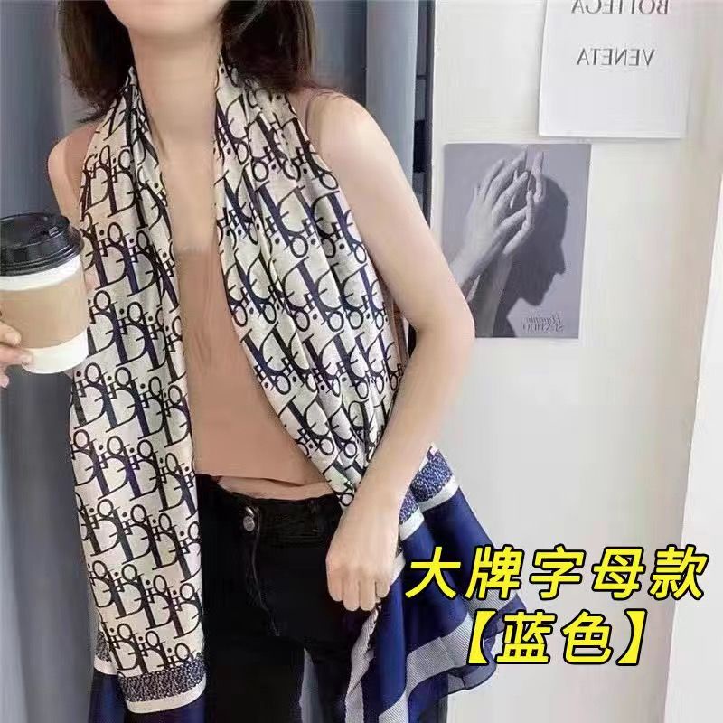 Khăn Choàng Vải Lụa 180*90CM Điều Hòa Không Khí Thời Trang