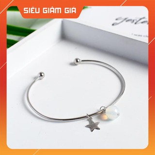 Vòng tay sao bạc s925 pha lê trắng thời trang hàn quốc kensir