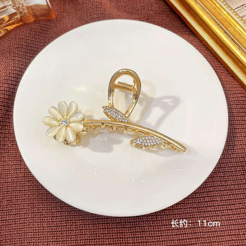 Kẹp Tóc Kim Loại Đính Ngọc Trai Nhân Tạo Thời Trang Nữ Tính