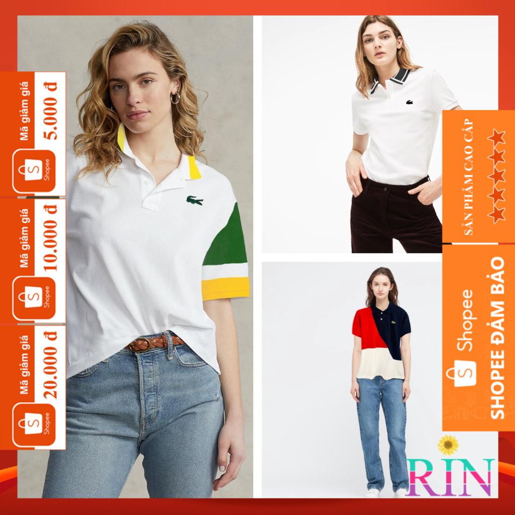 [HÌNH THẬT] ÁO THUN CỔ TRỤ LACOSTE HỌA TIẾT  VNXK   - COTTON CÁ SẤU 100%