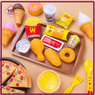 Đồ chơi nấu ăn nhựa cao cấp cho bé, 31 món, nhập vai đầu bếp, kết hợp bánh mì và dimsum bắt mắt