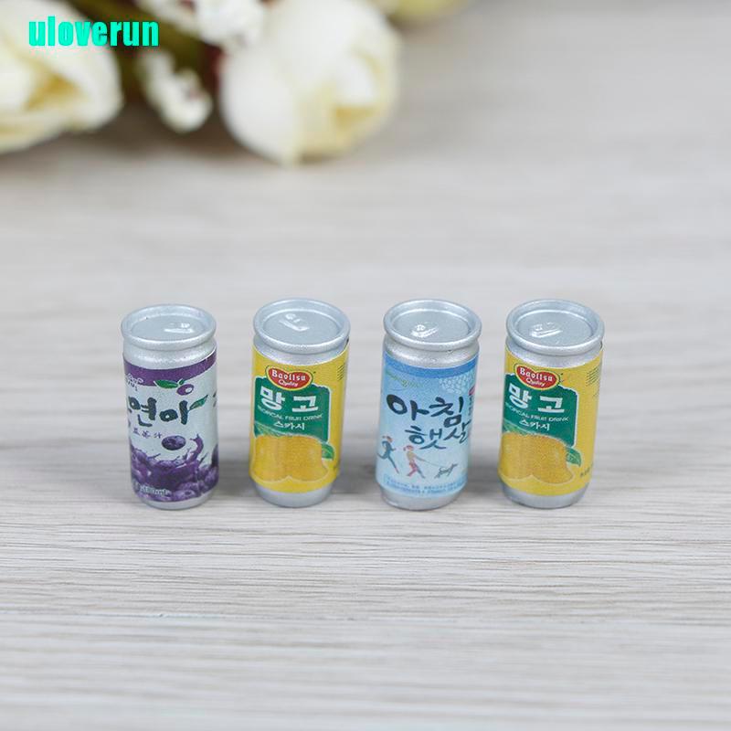 Set 4 Lon Nước Mini Tỉ Lệ 1: 12 Dùng Để Trang Trí Nhà Búp Bê