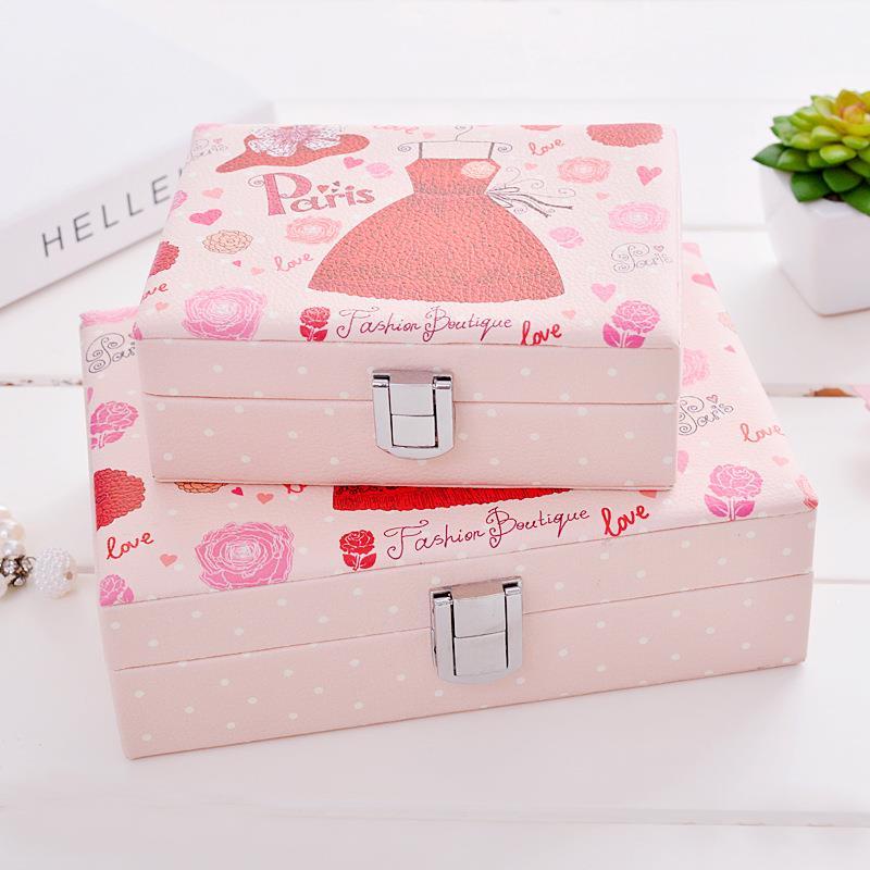 Hộp Đựng Trang Sức Bằng Da Thiết Kế Nhỏ Gọn Tiện Dụng