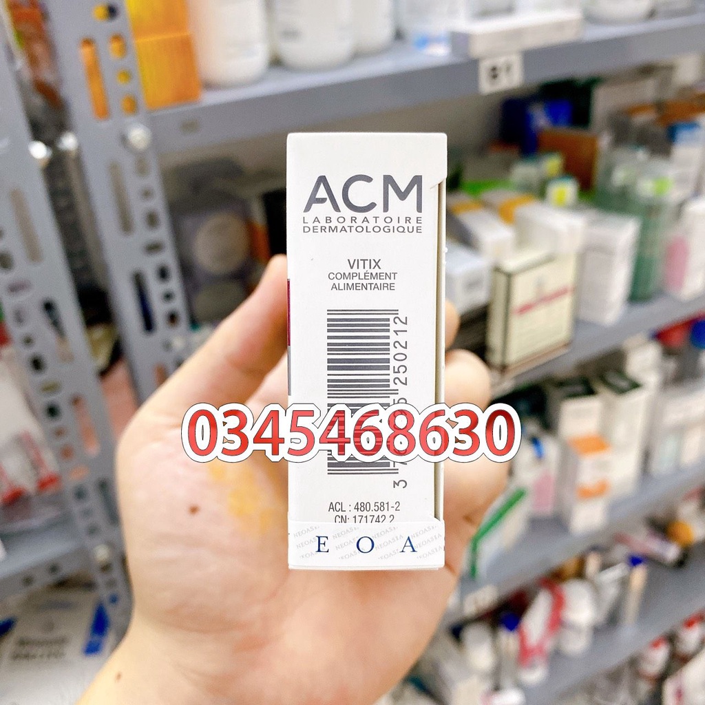 Viên uống giảm vết bạch biến làm đều màu da ACM Vitix -  Hộp 30 viên