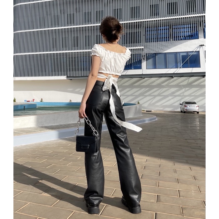 Áo RORA ASHLEY TOP - Áo cánh tiên đắp vạt thắt nơ