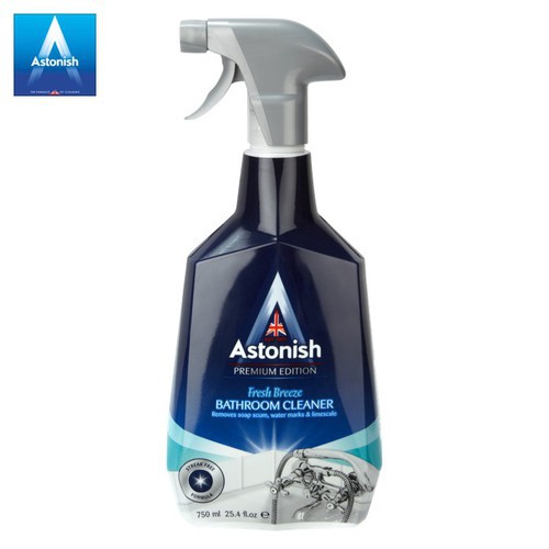 Siêu tẩy cặn canxi nhà tắm Astonish   tẩy sạch vòi inox, vách kính, bồn cầu, lavabo. Chai 750ml