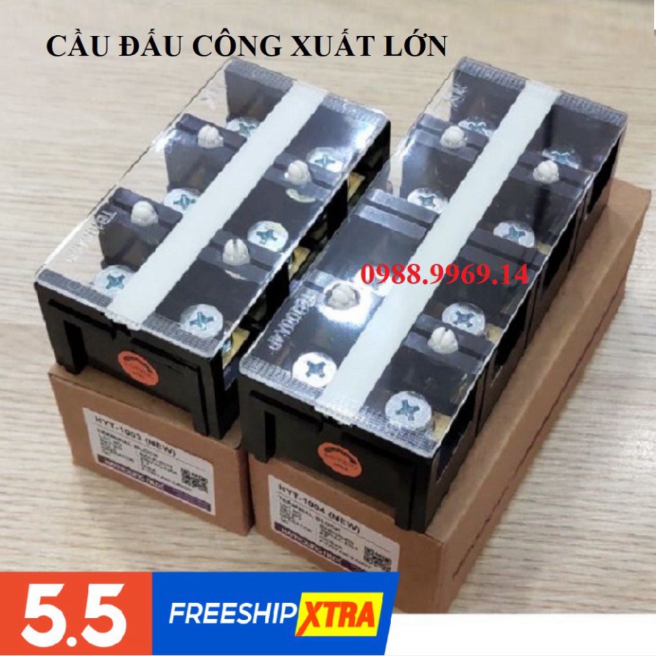 CẦU ĐẤU CÔNG XUẤT LỚN 60A-100A CẦU ĐẤU KHỐI Domino Terminal