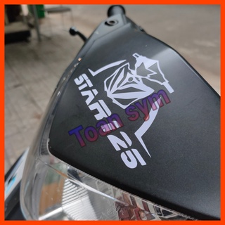 Tem sticker nhỏ dán xe máy nhiều mẫu (Logo STAR SR 125 đẹp)