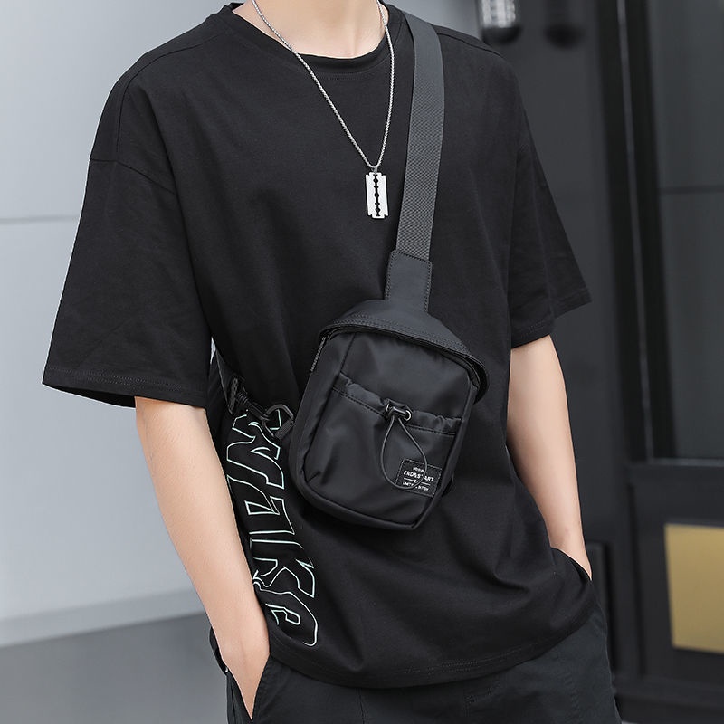 Túi đeo chéo trước ngực mini phong cách thể thao thời trang cho nam và nữ