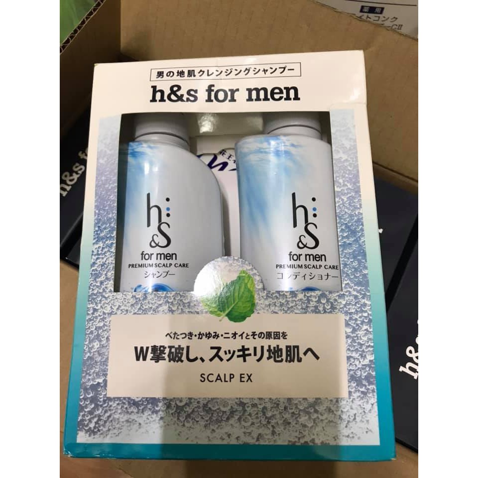 BỘ DẦU GỘI - XẢ H&S FOR MEN CHO NAM 370ML