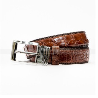 Dây nịt da cá sấu đan viền Ruby Luxury RLS-TLDV