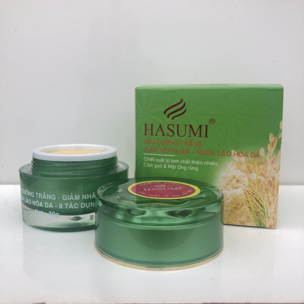 Kem dưỡng trắng da giảm nếp nhăn ngừa lão hoá Hasumi 30g