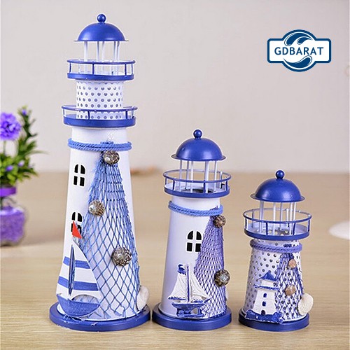 Đồ trang trí Ngọn Hải Đăng Bằng Nhựa Dùng Để Trang Trí Độc Đáo