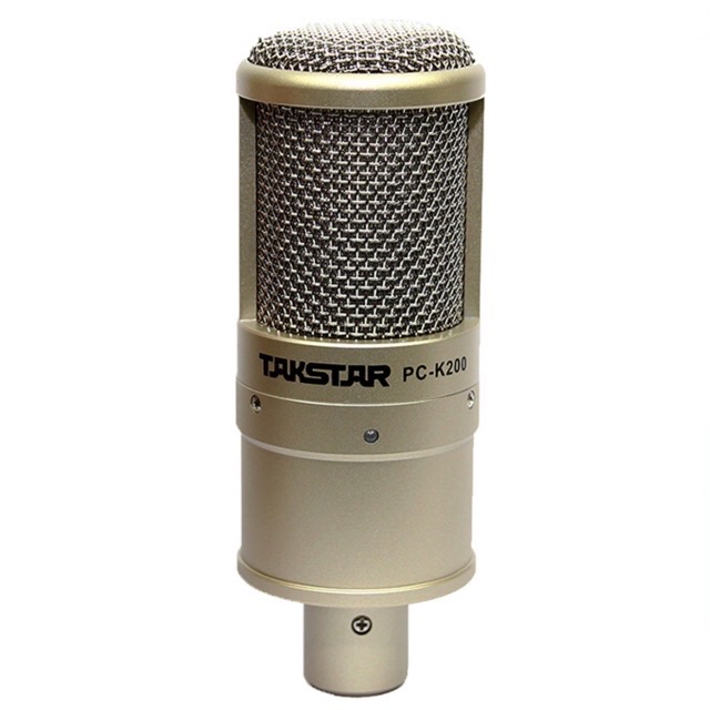 Mic Thu âm Takstar PC K200 kèm dây Canon kết nối suondcard f4 icon foucusite