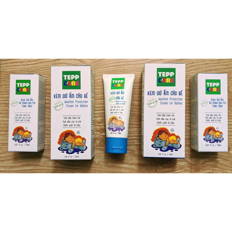 Tepp care 50ml - Kem Giữ Ấm Và Chăm Sóc Trẻ Toàn Diện - Làm giảm hăm tã, tan vết sưng bầm, làm diu nốt côn trùng cắn