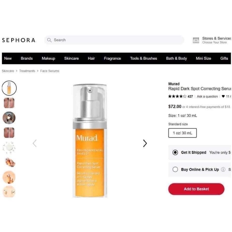 Viên chống nắng Murad bright even supplemnet