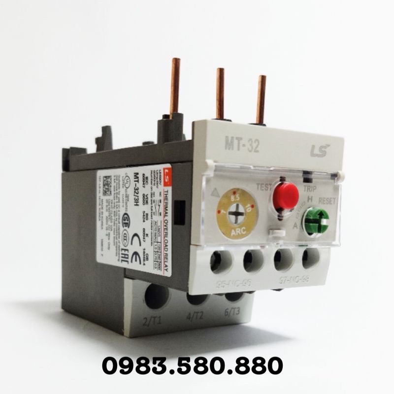 (119.000) RƠ LE NHIỆT LS MT-32 , RELAY NHIỆT LS MT-32 cho KHỞI ĐỘNG TỪ MC 9A-40A