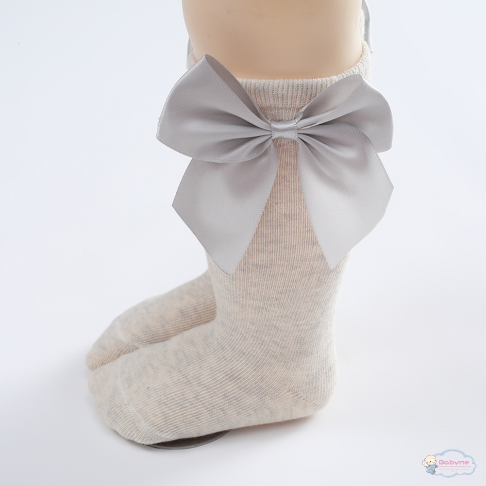 Tất Cotton Phối Ren Đính Nơ Dành Cho Bé Gái 0-3 Tuổi