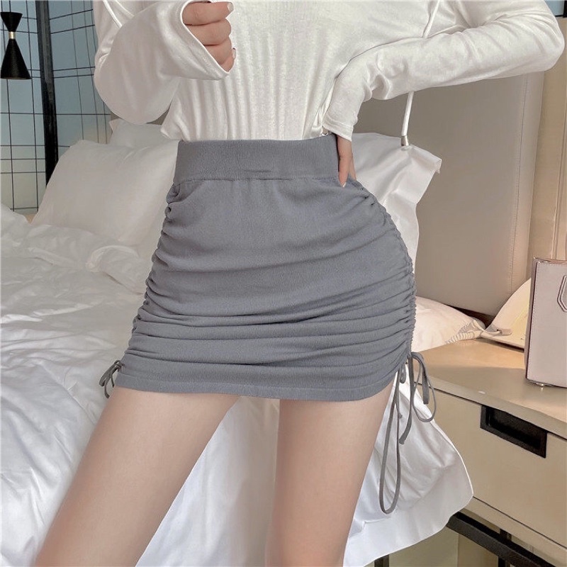 Chân Váy Rút Dây Ulzzang Chuẩn Dáng V4