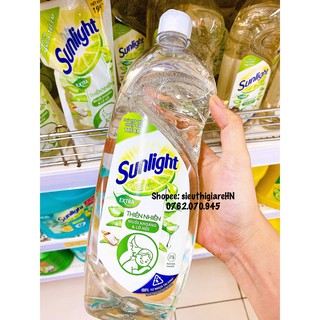 Nước rửa chén SUNLIGHT thiên nhiên muối khoáng và lô hội chai 750g