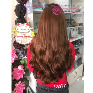 tóc kẹp u 3/4 siêu đẹp+ xịt dưỡng tóc giả* hình thật tại shop*