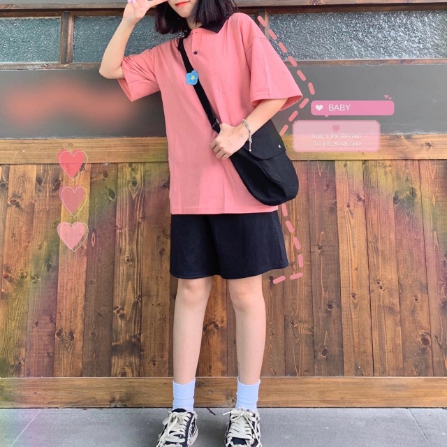 ComBo PoLo Mix Trơn/Thêu Chữ- Short Đùi Trơn Ảnh Thật