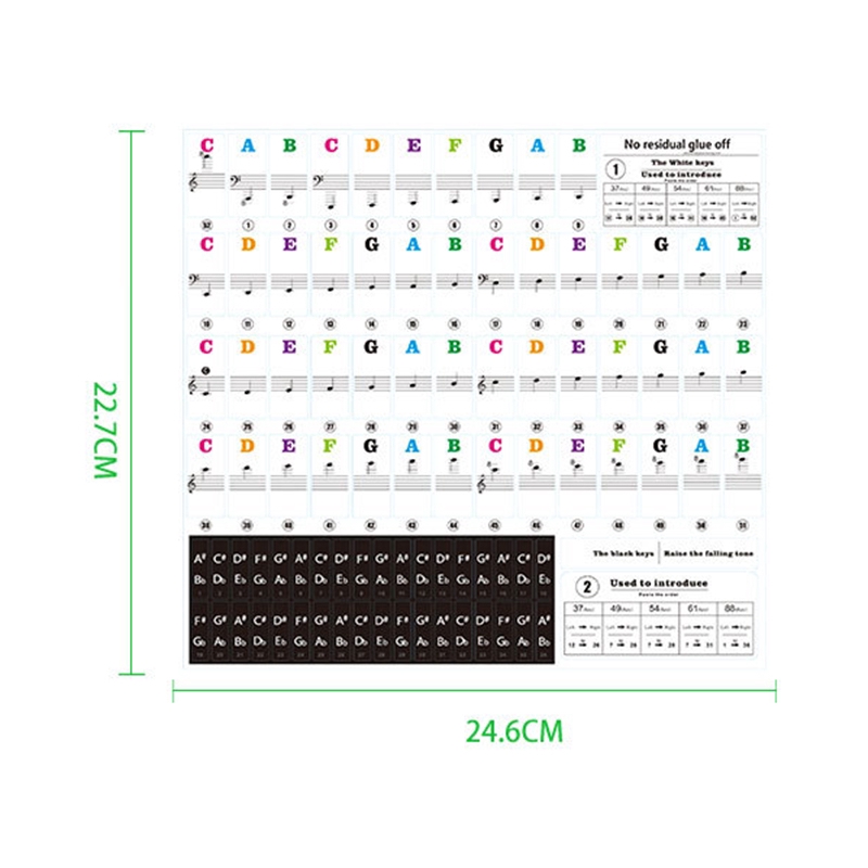 Miếng Dán Bàn Phím Đàn Piano Điện Tử 88 / 61 / 54 / 49