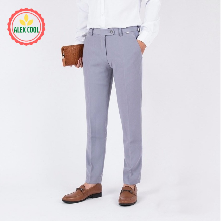 Quần âu quần vải nam hàn quốc ống côn cao cấp vải tuyết mưa. alex cool | BigBuy360 - bigbuy360.vn